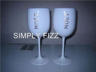 MOET CHANDON ICE IMPERIAL CHAMPAGNE GLASSES X 2  