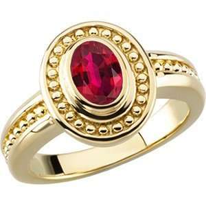  Vivid Red GEM Burma Ruby in Bezel Gold Mounting for SALE(6.5) Jewelry