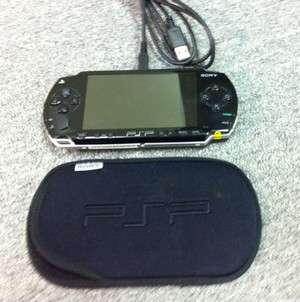 Sony PSP 1000 Black Handheld System & Madden 09  