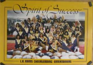   Rams Cheerleading Entertainers original 1990s cheerleading poster