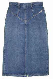 Cherokee sz 0 Vintage Womens Blue Jeans Denim Skirt Jean NL39  