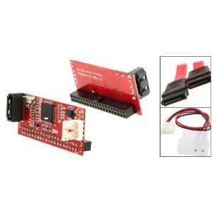   Red IDE 100/133 SATA Ultra ATA Converter Adapter w Cable Electronics
