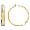 The Webster at Target® Textured Hoop Earrings   Gold