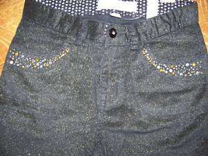 CHILDRENS PLACE girls size 14 jeans sparkly black NWT dressy 