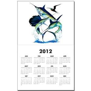  Calendar Print w Current Year Sailfish Swordfish and Marlin Fishing 