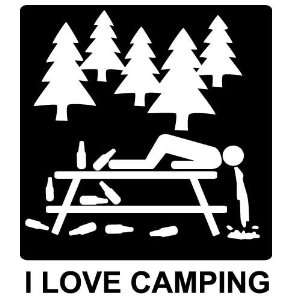  I Love Camping Decal Sticker