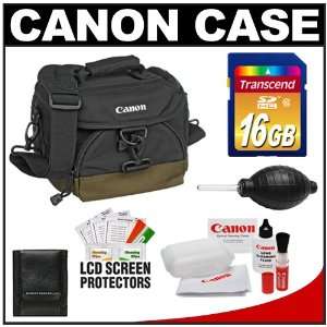  Canon 100EG Digital SLR Camera Case Gadget Bag + 16GB SDHC 