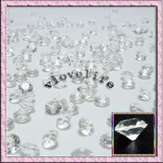 2000 6.5 1ct Clear Diamond Wedding Decoration Confetti  