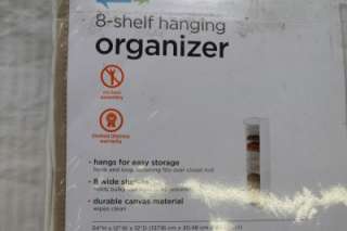   Do 8 Shelf Hanging Organizer CLOSET WIPES CLEAN SWEATER HOLDER DRAWER