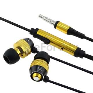   in ear stereo headset w on off mic gold black quantity 1 enjoy hands