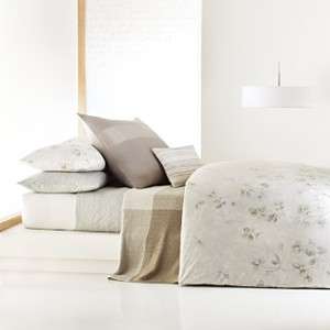   KLEIN QUEEN DUVET COVER QUINCE RAFFIA STONE cream gray comforter cover