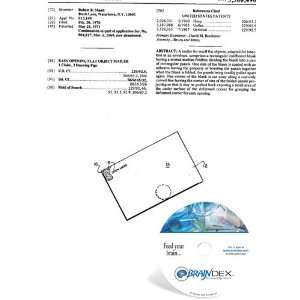    NEW Patent CD for EASY OPENING FLAT OBJECT MAILER 