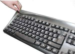 Spanish Black USB Computer Keyboard & Transparent Cover  