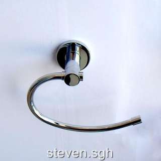 chrome finish bathroom towel ring holder h 02 modern style brass made 