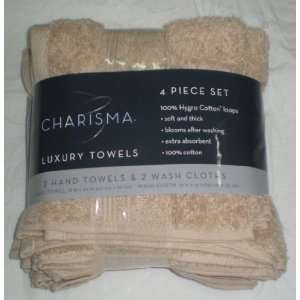  Luxury 4pc Towel Set Hand/Wash   100% Hygro Cotton   Linen 