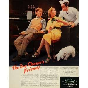 1937 Ad Dow Chemical Midland Dry Cleaner Clothing   Original Print Ad