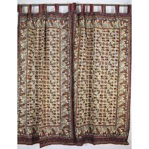   Cotton Ethnic Traditional Indian Sari Window Curtains