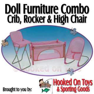 Gi Go Toys Baby Doll Furniture Set Crib Highchair GiGo  