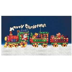   NEW 5 FEET Lighted Tinsel Train Christmas Decoration 