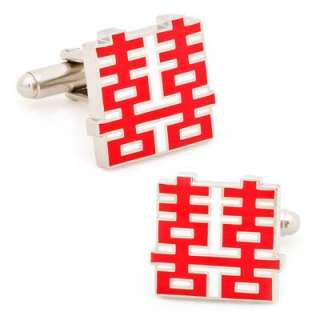 Double Happiness Cufflinks CLI CC DHP SL  