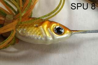 These spinnerbaits are ideal for smallmouth and spotted bass, small to 
