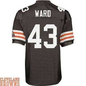 Cleveland Browns Jersey #43 T.J. Ward Authentic Football brown Jerseys 
