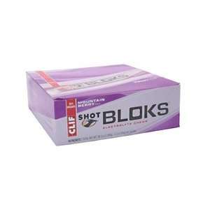  Clif Shot Bloks Electrolyte Chews   Mountain Berry   18 ea 