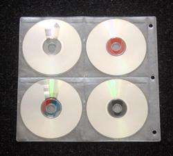 100 NEW 8 Disc CD DVD Sleeve 3 Ring Media Binder Page  