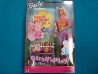 NIB Barbie y divertido in 1 de juego 3 de N de paseo de Krissy 