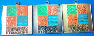 Set 3 Medal Deporte Puerto Rico Recreation & Sports Dep  