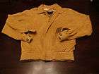   Buckskin Brown Soft Supple MADE IN USA Coat Jacket Suede Leather 38