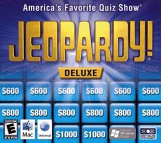 Jeopardy Deluxe delux quiz Game Works with Windows XP Vista & 7 