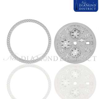 50CT TOTAL ALL ICED OUT DIAMOND DIAL FOR BREITLING SUPER AVENGER 