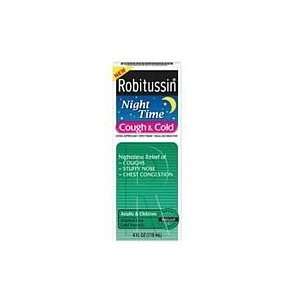  Robitussin Cough & Cold Nighttime Syrup 8oz Health 