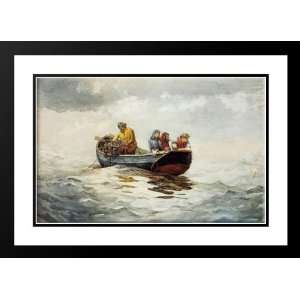   Winslow 24x18 Framed and Double Matted Crab Fishing