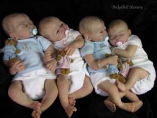   Hayden and Riley Quadruplet Doll Kits by Sheila Michael IN STOCK NOW