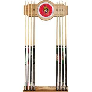  Ottawa Senators Pool Cue Rack With Mirror Sports 