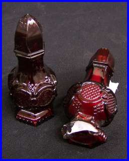 Vintage AVON 1876 Cape Cod Ruby Red Glassware Goblets  