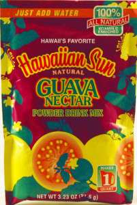 pk~HAWAIIAN SUN GUAVA NECTAR POWDER JUICE DRINK MIX  