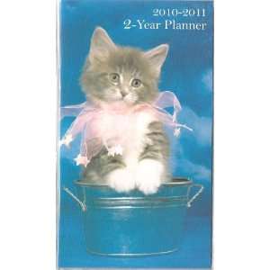  2010 Pretty Kitty 2 Year Travel Sized Monthly Planner 