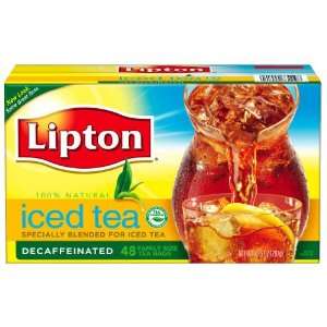 Lipton Black Tea Bags, Decaf, 48 ct  Grocery & Gourmet 