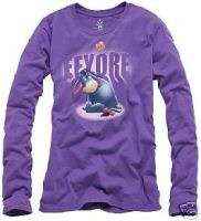 NEW ~ DISNEY ~ EEYORE Long Sleeve T SHIRT ~ Womens S,SMALL  