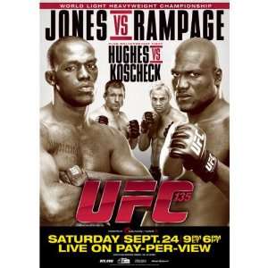  UFC 135 Autographed Poster 