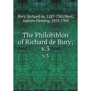   Richard de, 1287 1345,West, Andrew Fleming, 1853 1943 Bury Books