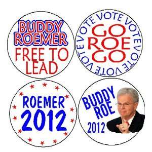  Set of 4 BUDDY ROEMER 1.25 Mini Magnets ~ President 2012 