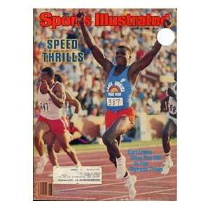  Carl Lewis Unsigned 1984 Sports Illustrated Sports 