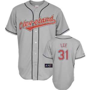Cliff Lee Jersey Adult 2010 Majestic Road Grey Replica #31 Cleveland 