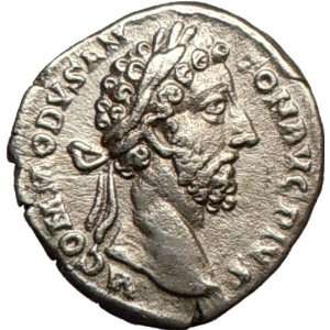  COMMODUS 183AD Quality Ancient Silver Roman Coin FIDES 