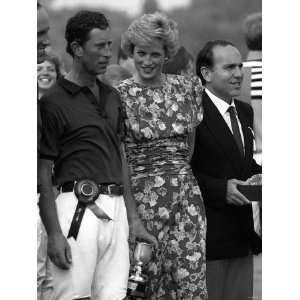  Princess Diana with Husband Prince Charles at a Polo Match 
