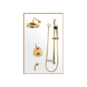  Aqua Brass Dynasty Shower Kit #4 DYNASTY KIT4 BN Brushed 